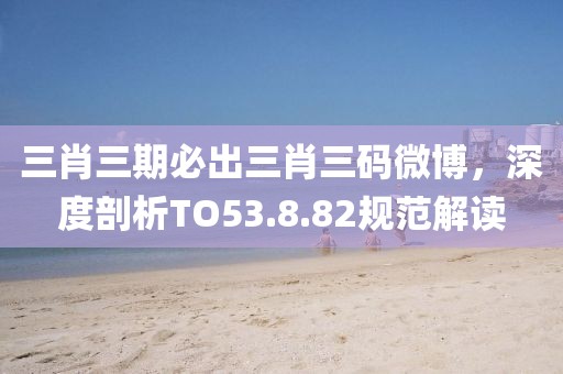 三肖三期必出三肖三码微博，深度剖析TO53.8.82规范解读