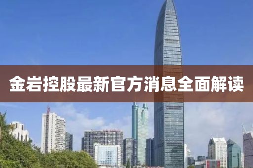 金岩控股最新官方消息全面解读