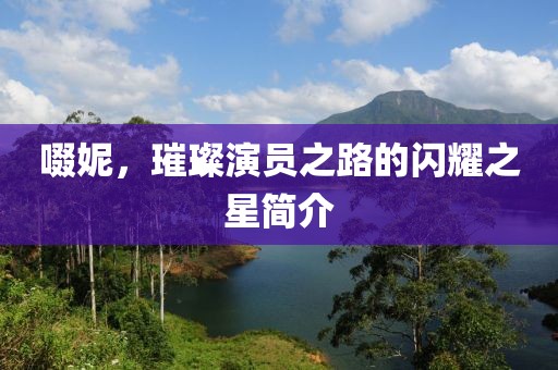 啜妮，璀璨演员之路的闪耀之星简介