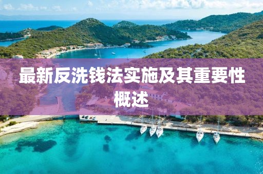 最新反洗钱法实施及其重要性概述