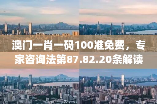 澳门一肖一码100准免费，专家咨询法第87.82.20条解读