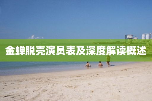 金蝉脱壳演员表及深度解读概述
