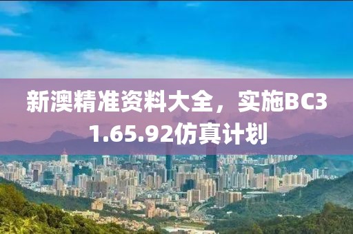 新澳精准资料大全，实施BC31.65.92仿真计划