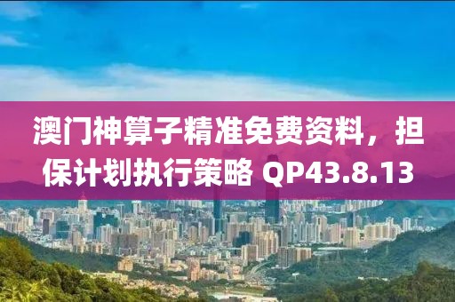 澳门神算子精准免费资料，担保计划执行策略 QP43.8.13