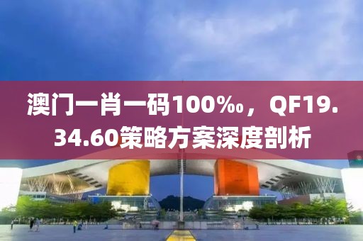 澳门一肖一码100‰，QF19.34.60策略方案深度剖析