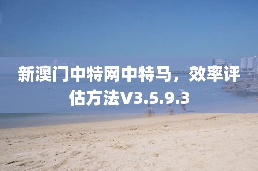 新澳门中特网中特马，效率评估方法V3.5.9.3
