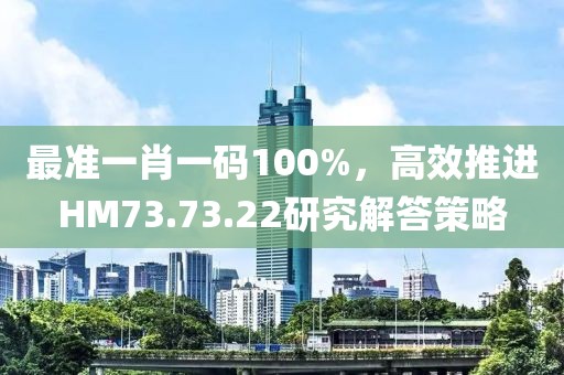 最准一肖一码100%，高效推进HM73.73.22研究解答策略