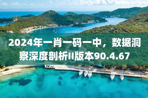 2024年一肖一码一中，数据洞察深度剖析II版本90.4.67