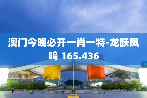 澳门今晚必开一肖一特-龙跃凤鸣 165.436