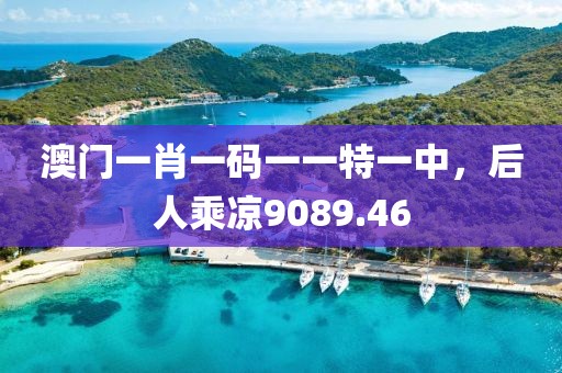 澳门一肖一码一一特一中，后人乘凉9089.46