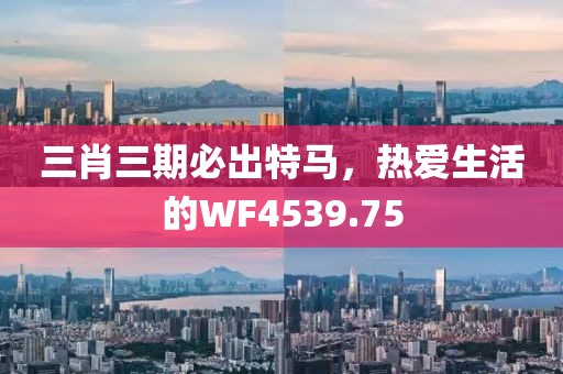 三肖三期必出特马，热爱生活的WF4539.75