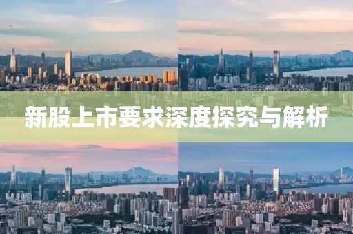 新股上市要求深度探究与解析