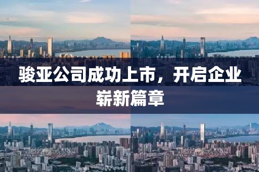 骏亚公司成功上市，开启企业崭新篇章