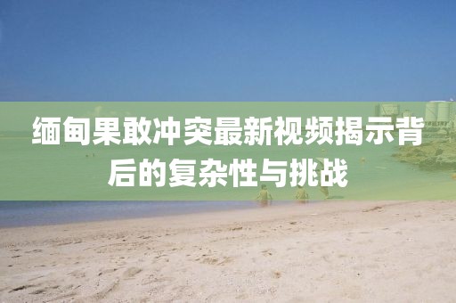 缅甸果敢冲突最新视频揭示背后的复杂性与挑战