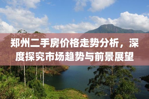 郑州二手房价格走势分析，深度探究市场趋势与前景展望