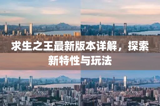 求生之王最新版本详解，探索新特性与玩法