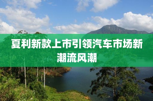 夏利新款上市引领汽车市场新潮流风潮