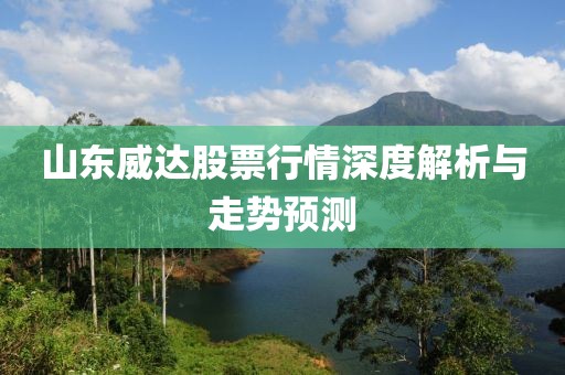 山东威达股票行情深度解析与走势预测