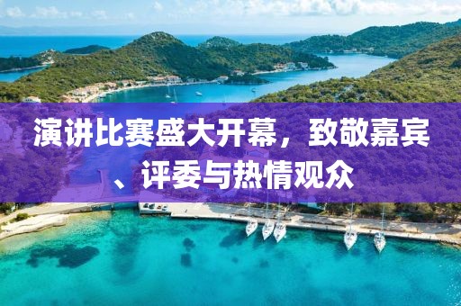演讲比赛盛大开幕，致敬嘉宾、评委与热情观众