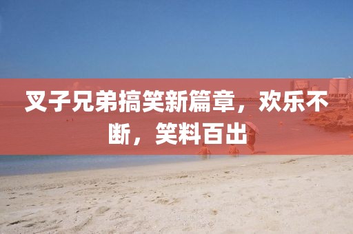 叉子兄弟搞笑新篇章，欢乐不断，笑料百出