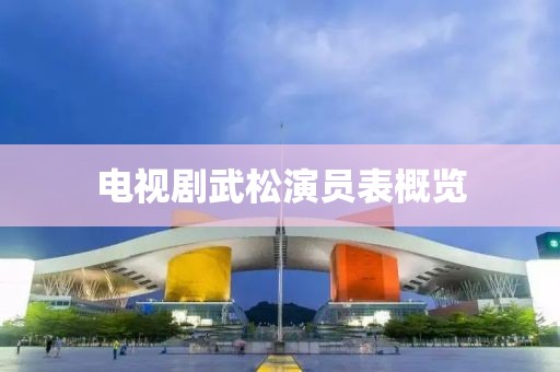 电视剧武松演员表概览