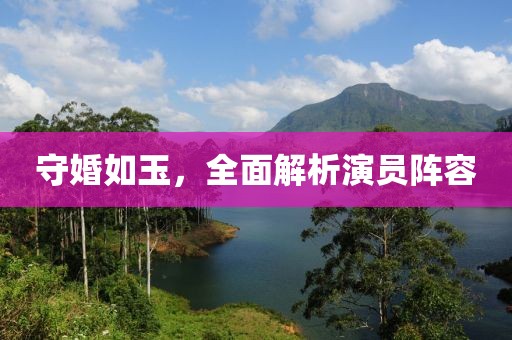 守婚如玉，全面解析演员阵容