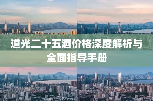 道光二十五酒价格深度解析与全面指导手册