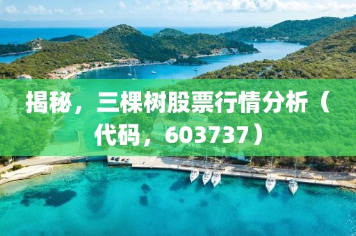 揭秘，三棵树股票行情分析（代码，603737）